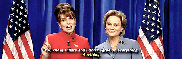 Tina Fey imitando Sarah Palin